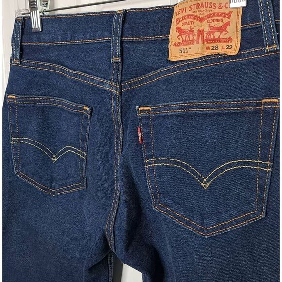 Levi's 511 Slim Fit All Seasons Jeans size 28x29 - Picture 7 of 9